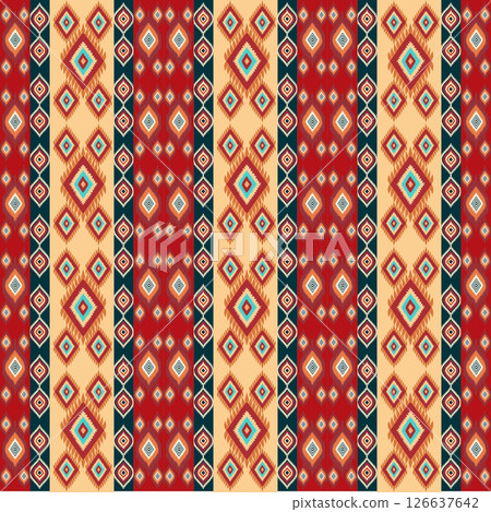 seamless pattern with traditional embroidery ornament. vector illustration seamless pattern with traditional embroidery ornament. vector illustration 126637642