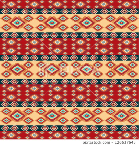 seamless pattern with traditional embroidery ornament. vector illustration seamless pattern with traditional embroidery ornament. vector illustration 126637643