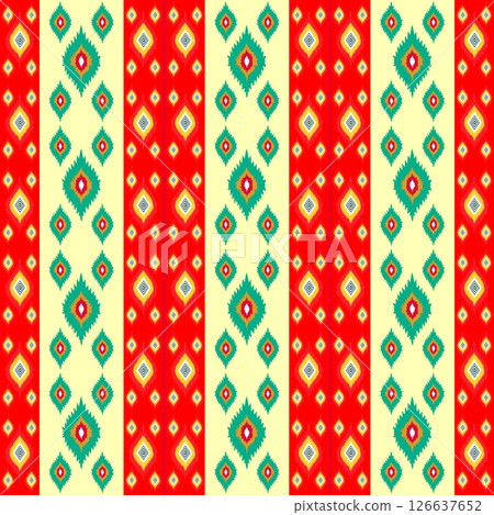 seamless pattern with traditional embroidery ornament. vector illustration 126637652