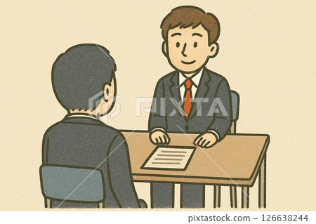 正在接受採訪的男人 126638244