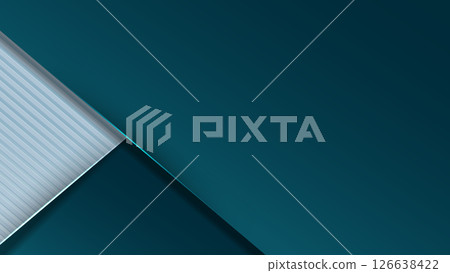 A beautiful green abstract background with overlapping three-dimensional panels A beautiful green abstract background with overlapping three-dimensional panels 126638422