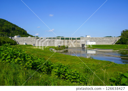 Tobetsu Dam in late spring Tobetsu Dam in late spring 126638427