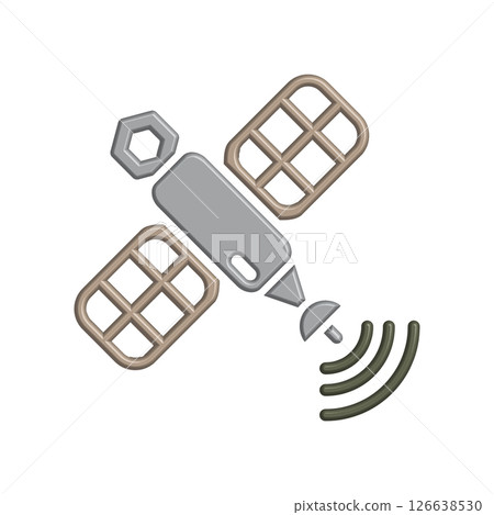 Satellite icon design template 126638530