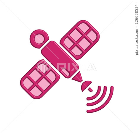 Satellite icon design template Satellite icon design template 126638534