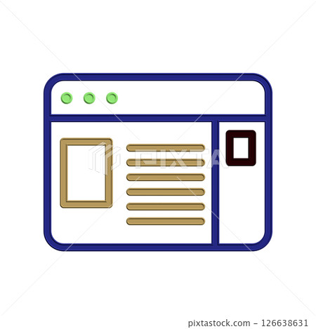 Browser icon design template Browser icon design template 126638631