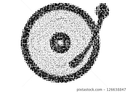 Halftone Vinyl Record Abstract Dot Art Halftone Vinyl Record Abstract Dot Art 126638847