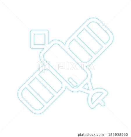 Satellite icon design template 126638960