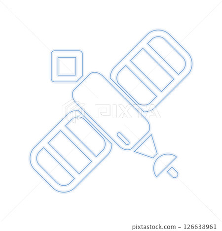 Satellite icon design template 126638961