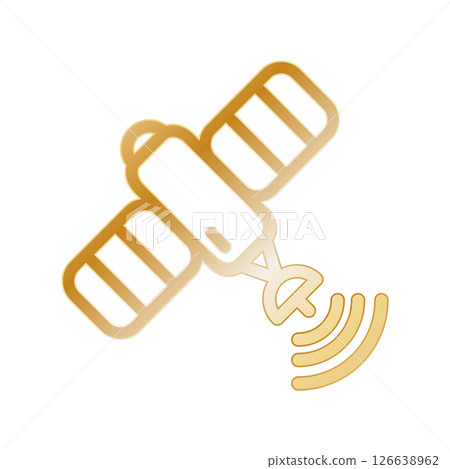 Satellite icon design template 126638962