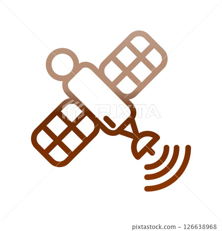 Satellite icon design template 126638968