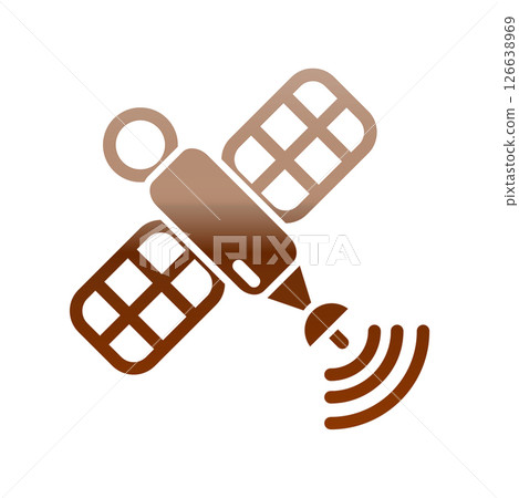 Satellite icon design template 126638969