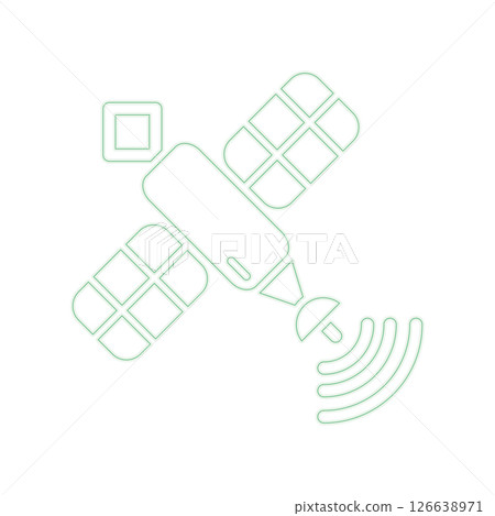 Satellite icon design template Satellite icon design template 126638971