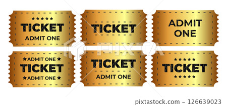 Golden Admit One Tickets grant access to exciting Events and Shows for premium entertainment 126639023