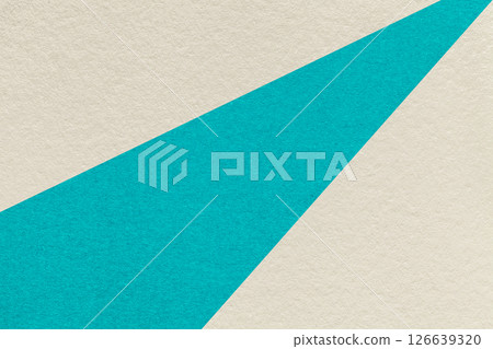 Abstract old geometric light beige paper background with turquoise rays macro texture for banner, template, presentation Abstract old geometric light beige paper background with turquoise rays macro texture for banner, template, presentation 126639320