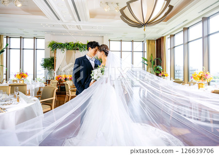 婚禮圖片：長頭紗 126639706