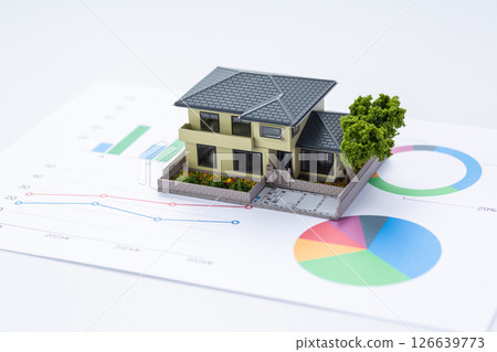 House model and graph House model and graph 126639773