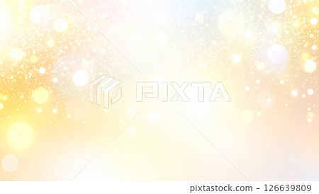 黃色閃閃發光的燈光背景 126639809