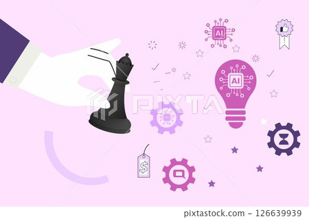 Business Concept Vector Illustration: Solutions and Problem-Solving Consulting  126639939