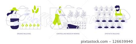 Weed management isolated cartoon vector illustrations se Weed management isolated cartoon vector illustrations se 126639940