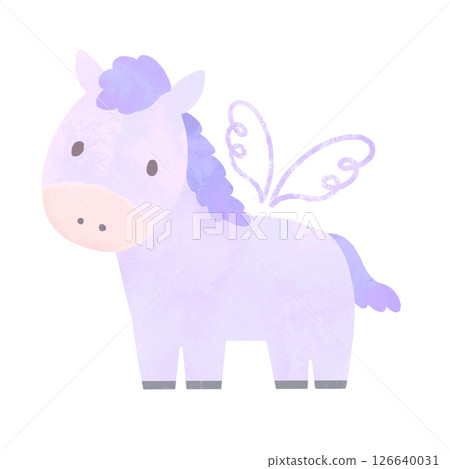 馬年飛馬插畫 126640031