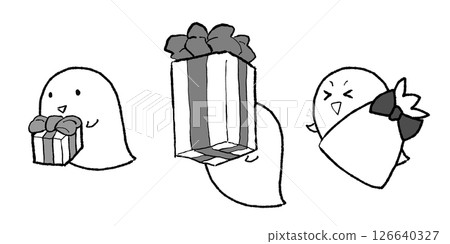 Ghost with a present 126640327