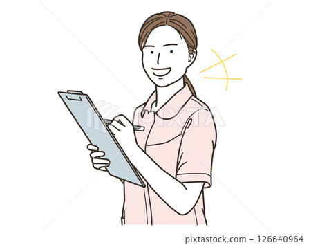 微笑的女性醫護人員看著相機 126640964