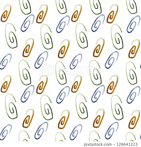 Colorful watercolor patterns featuring swirls for school supplies and packaging designs 126641223