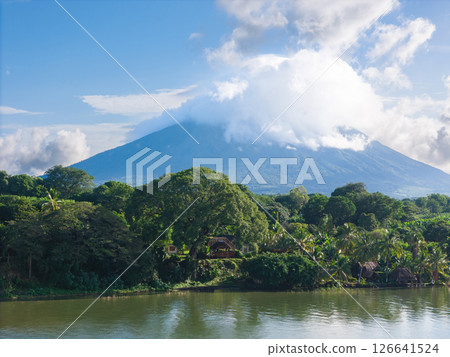 Ometepe island with volcano landscape 126641524