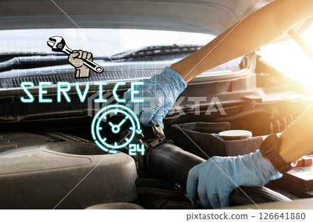 24 hour maintenance service concept 126641880