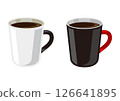 一對黑白咖啡杯 126641895