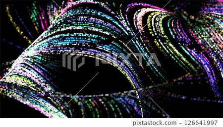 Abstract background with stripes of different colors and gradients. Particles in motion. technologies. Vector illustration Abstract background with stripes of different colors and gradients. Particles in motion. technologies. Vector illustration 126641997