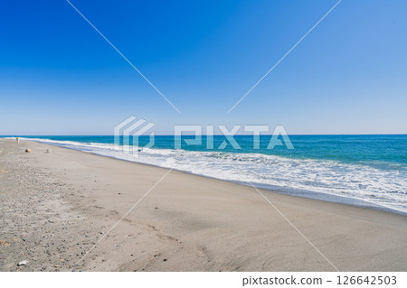 磐田市龍陽海岸風景（靜岡縣） 126642503