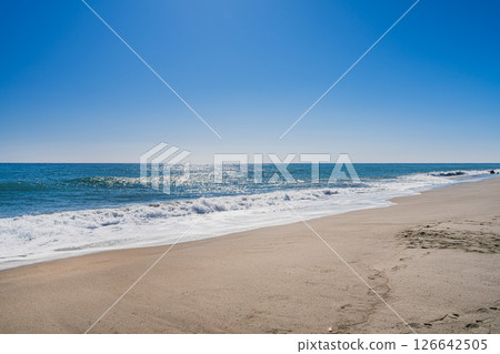 磐田市龍陽海岸風景（靜岡縣） 126642505