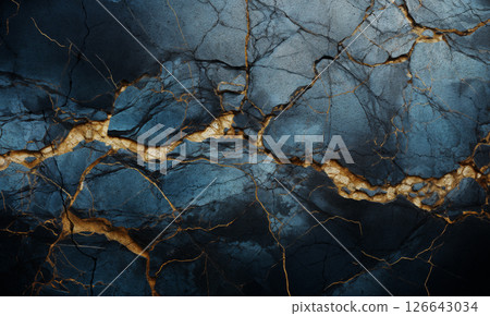 Textured backgrounds of dark and empty cement or stone walls. 126643034