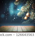 Creative defocused Christmas and New Year design. 126643563