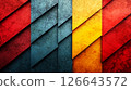 Painting with grunge and aged texture. 126643572