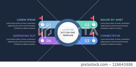 Four Options Infographic Template Four Options Infographic Template 126643886