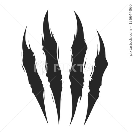 Claw Scratches Silhouette 126644060