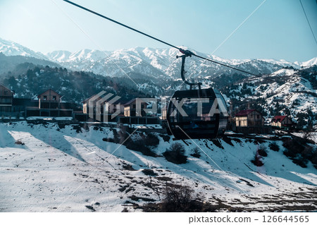 Amirsoy, Amirsay snowy rocks, mountains in Uzbekistan 126644565