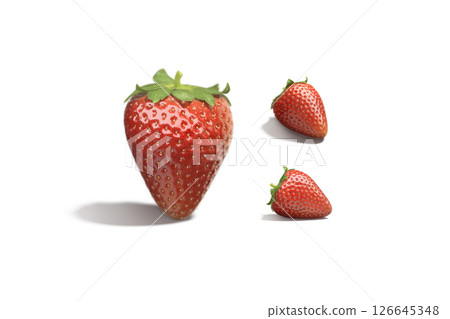 Strawberry berries mockup, different views 126645348