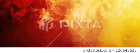 Abstract Belgian flag colors background with bold red and yellow paint strokes, horizontal banner, copy space, free space for text 126645625
