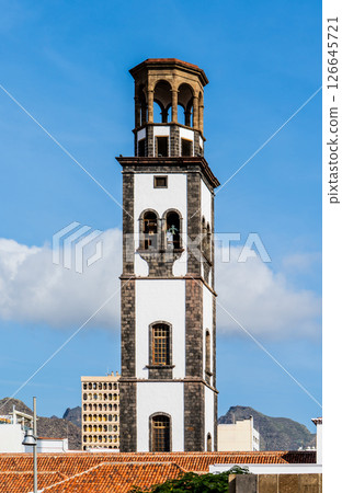 Bell Tower of Iglesia de la Concepcion in Santa Cruz de Tenerife, Canary Islands 126645721
