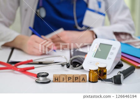 Healthcare Professional is activelyMonitoring Patient thoroughly while adhering to HIPAA Compliance 126646194