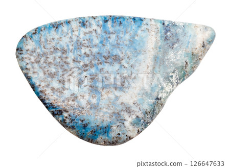 polished dianite mineral isolated on white 126647633