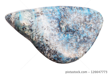 tumbled dianite mineral isolated on white tumbled dianite mineral isolated on white 126647773