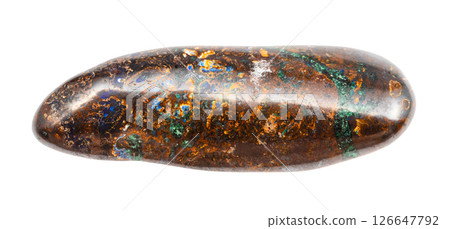 polished zarinite mineral isolated on white 126647792