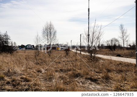 outskirts of village of Gzhel in Moscow region 126647935