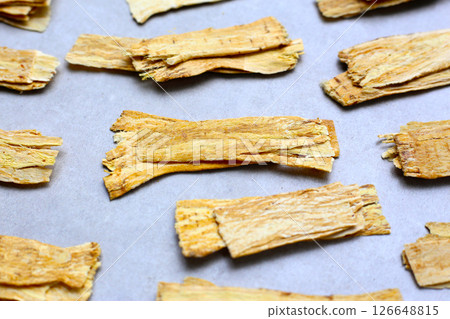 Dried Astragalus or Radix Astragali 126648815