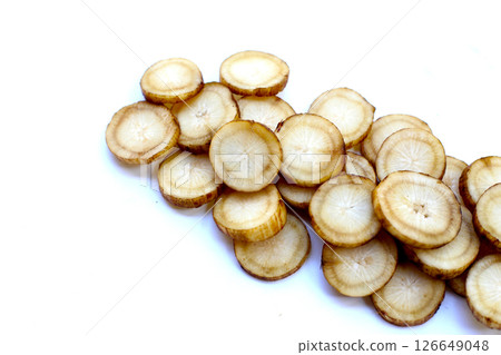 Fresh burdock roots or gobo roots Fresh burdock roots or gobo roots 126649048