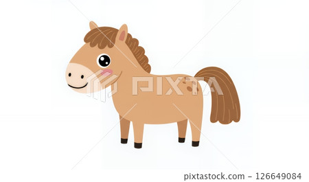 Cute horse 126649084